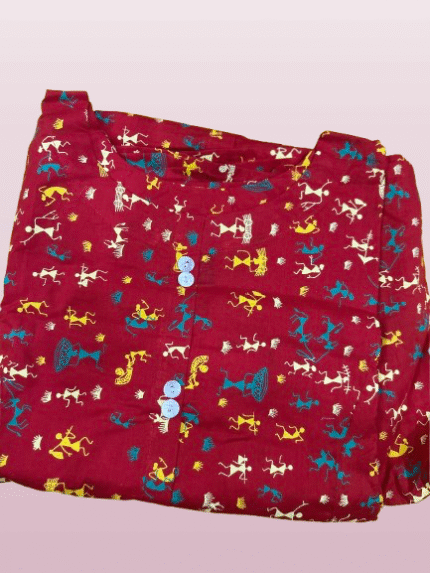Cotton Warli Print Kurti – Elegant & Comfortable Traditional Wear